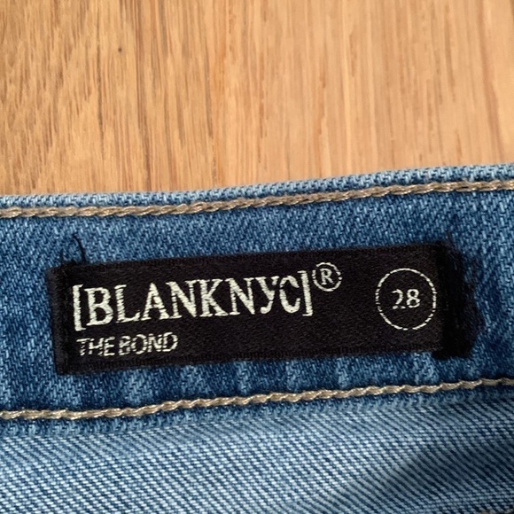 Blanknyc The Bond Glitter-Striped Mid-Rise Skinny Jeans in Retrograde Women’s 28 - Picture 6 of 16